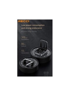 Recci RECCI RT13 - Wireless earphones - Easy to wear and comfortable for long-term use - With touch feature - Gaming headset - HIFI and HD sound - Type-C fast charging port - Gray color, in-ear  - Image 2
