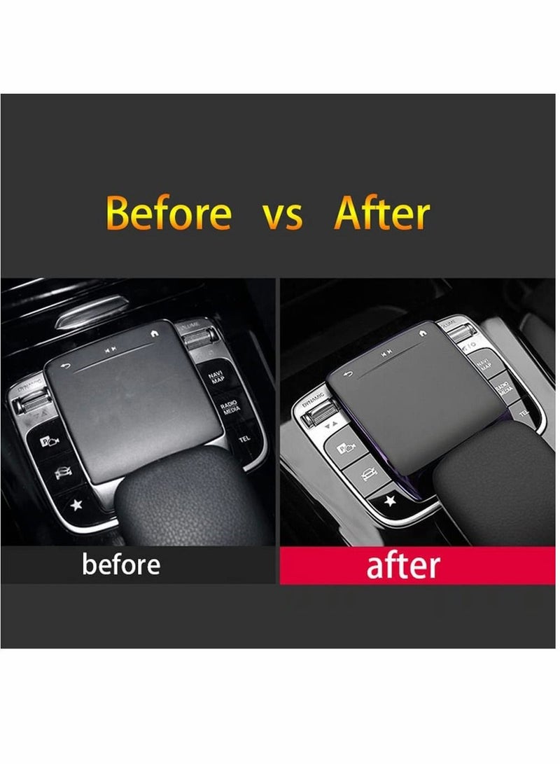 Center Consoles Multimedia Protective Cover Applicable for Mercedes Benz Mouse Car Touch Screen Controller Protector A B CLA GLE GLS GLB GLA 2020 2022 (Black) - Image 5