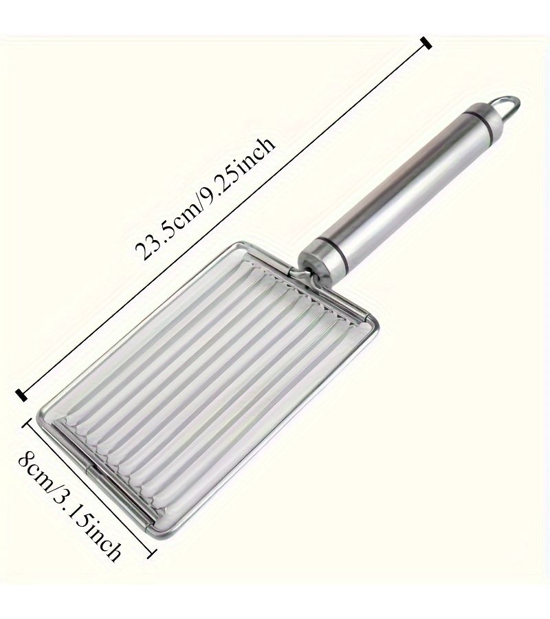 Stainless Steel Manual Tomato Slicer Vegetable Fruit Cutter Egg Slicer Perfect Slicing Dicing Tool For Salad Sandwich Breakfast Preparation Durable Kitchen Utensil - Image 3