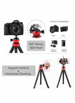 KASTWAVE Tripod for iPhone and Camera, Lightweight Tripods for Smartphone with Mount for Camera for GoPro, Mobile Cell Phone, Bendable Small Tripod Stand Holder, Portable for iPhone Tripod for Live Streaming  - Image 4