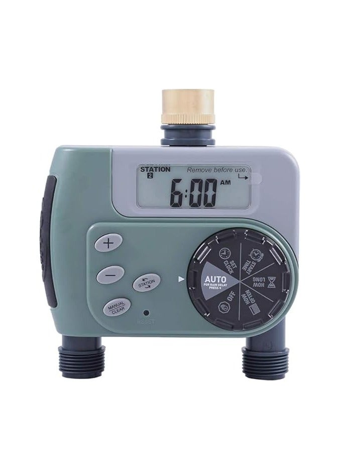 Generic Orbit Buddy Single & Double Port Digital Tap Garden Automatic Water Timer Irrigation Controller System (Double Port Timer) 