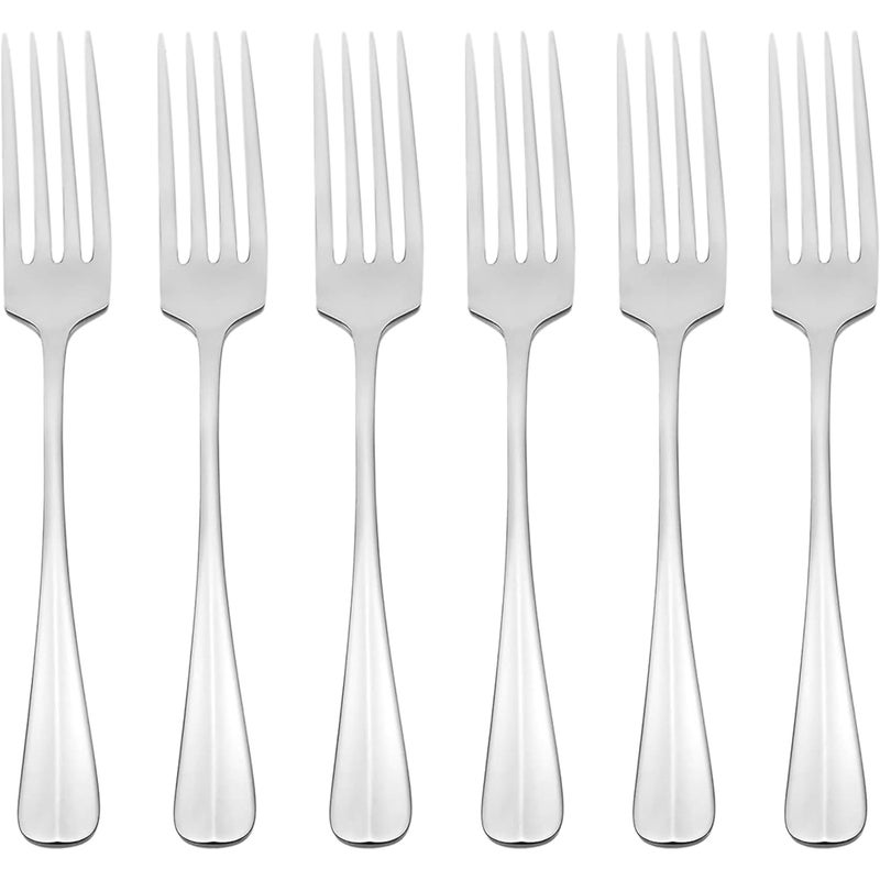 مجموعة شوك العشاء من أونييدا سافور اليومية 6 قطع من الفولاذ المقاوم للصدأ 180 آمنة للغسل في غسالة الصحون