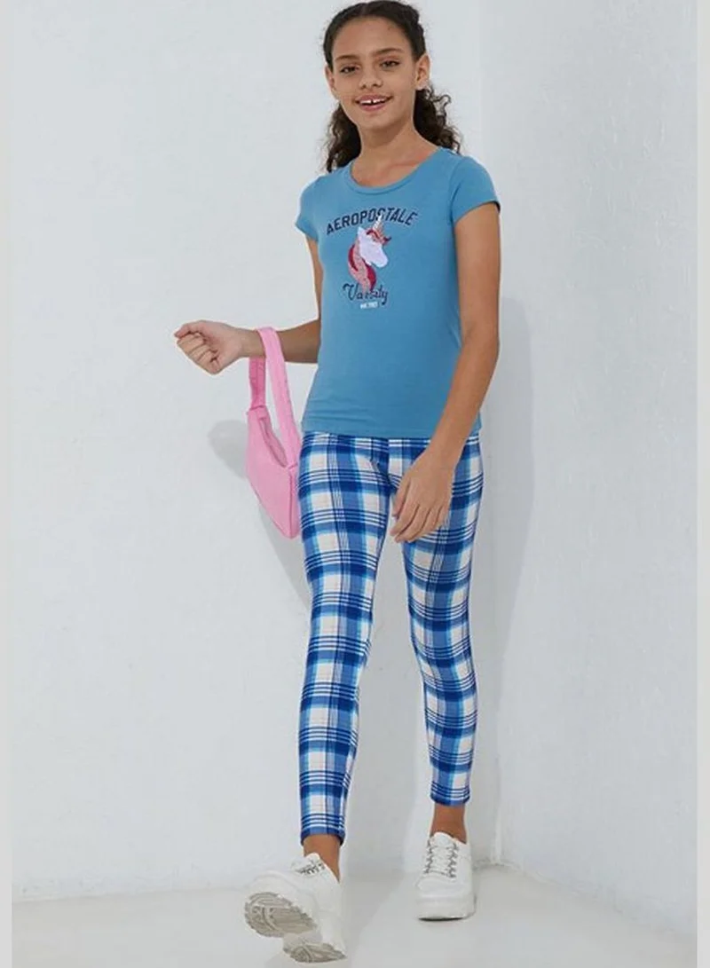 ايروبوستال Girls Short Sleeves Unicorn Print T-Shirt