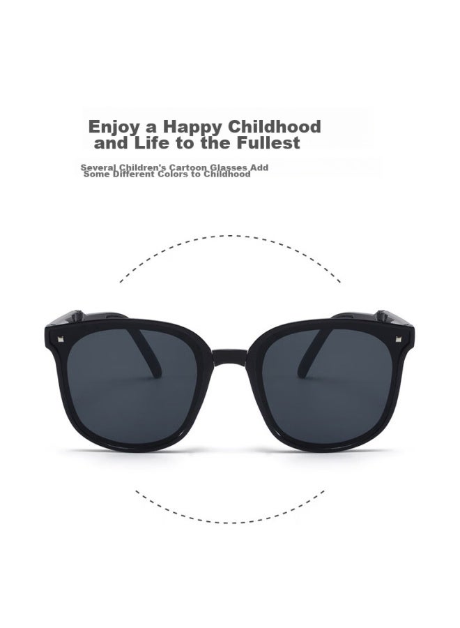 Boshide Boshide Children's Sunglasses, Foldable Sunglasses, Uv Protection Sunglasses For Boys And Girls, Jazz Black (spring Legs) - Image 1