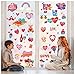 Partywind 140 PCS Valentines Day Window Clings Decorations for Home, Pink Heart Window Decal Stickers for Glass, - Image 2