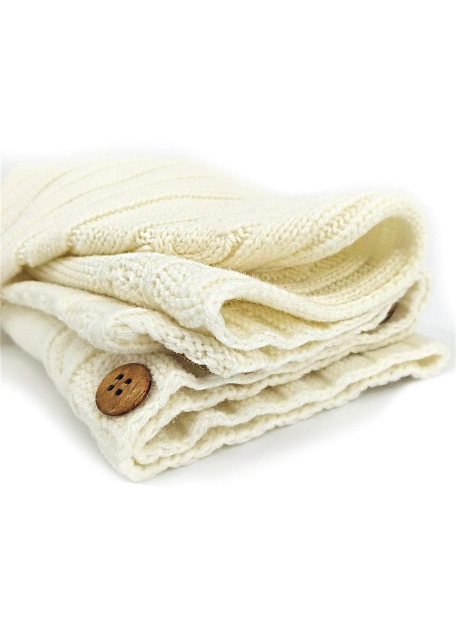 XMWEALTHY XMWEALTHY Newborn Baby Wrap Swaddle Blanket Knit Sleeping Bag Receiving Blankets Stroller Wrap for Baby (Beige) (0-6 Month)  - Image 4
