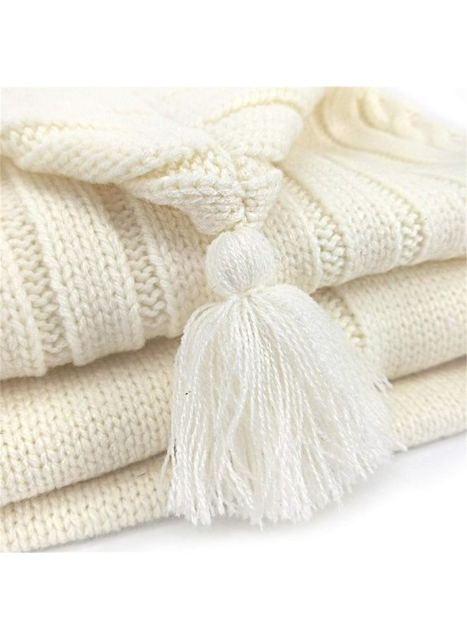 XMWEALTHY XMWEALTHY Newborn Baby Wrap Swaddle Blanket Knit Sleeping Bag Receiving Blankets Stroller Wrap for Baby (Beige) (0-6 Month)  - Image 5