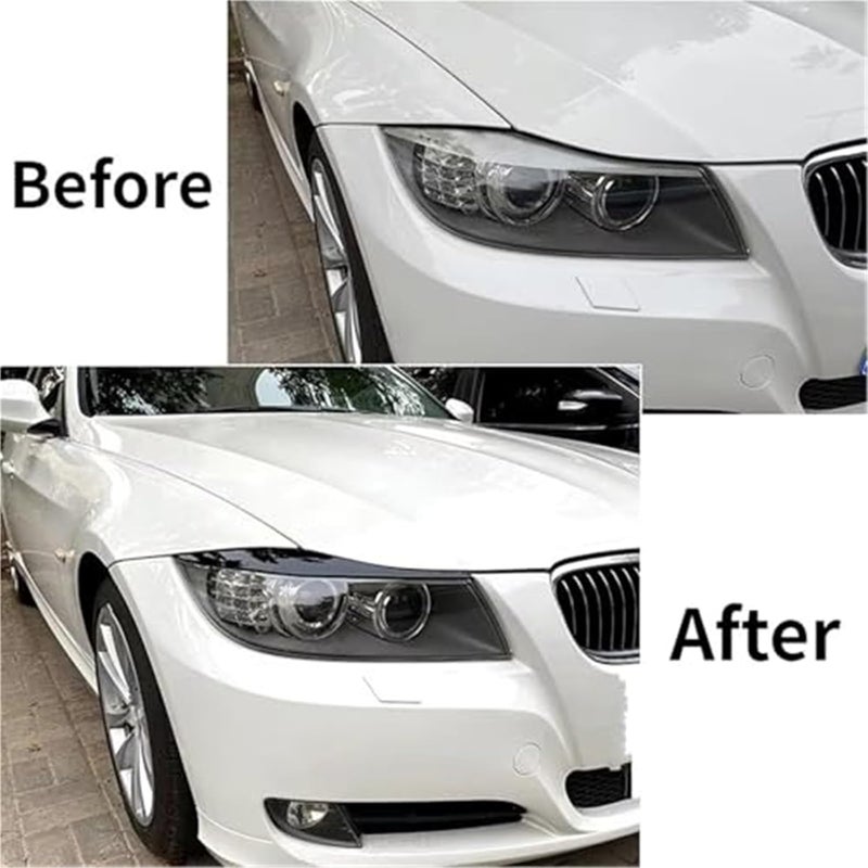 DEMULAX Carbon Look Headlight Eyebrow for BMW 3-Series - Image 2