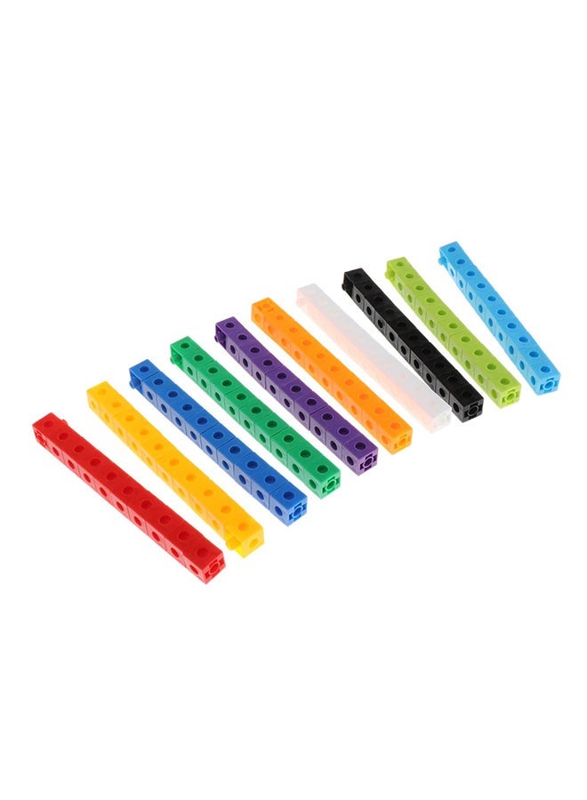 NIBEMINENT 100 Pieces Mathematics Linking Cubes For Kids 2x2x2cm  - Image 1