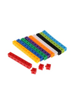 NIBEMINENT 100 Pieces Mathematics Linking Cubes For Kids 2x2x2cm  - Image 2