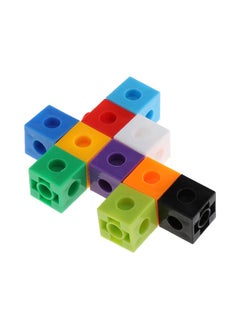 NIBEMINENT 100 Pieces Mathematics Linking Cubes For Kids 2x2x2cm  - Image 3