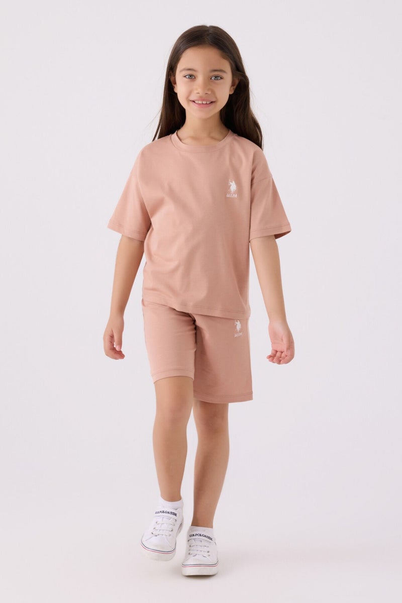 U.S. Polo Assn. Girls Cappuccino Bermuda Set  - Image 1