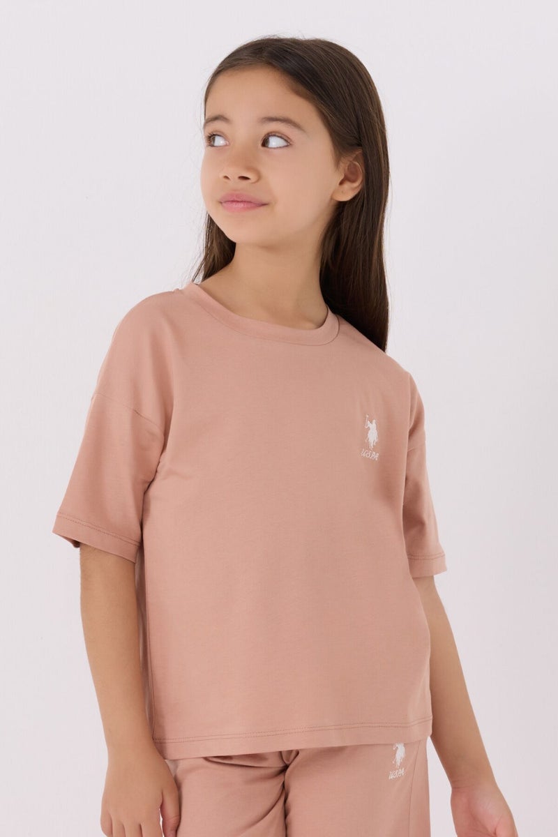 U.S. Polo Assn. Girls Cappuccino Bermuda Set  - Image 2
