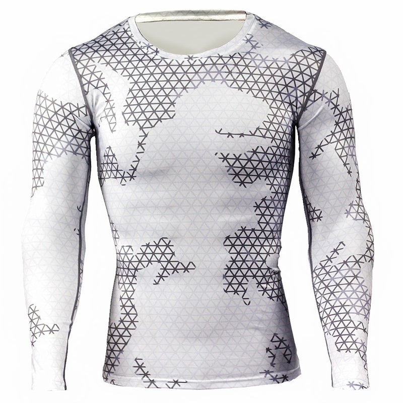 Men'S Breathable Quick-Drying T-Shirt Top 3D Printed Camouflage Long-Sleeved T-Shirt Casual Riding Camouflage Plus Size - Image 5