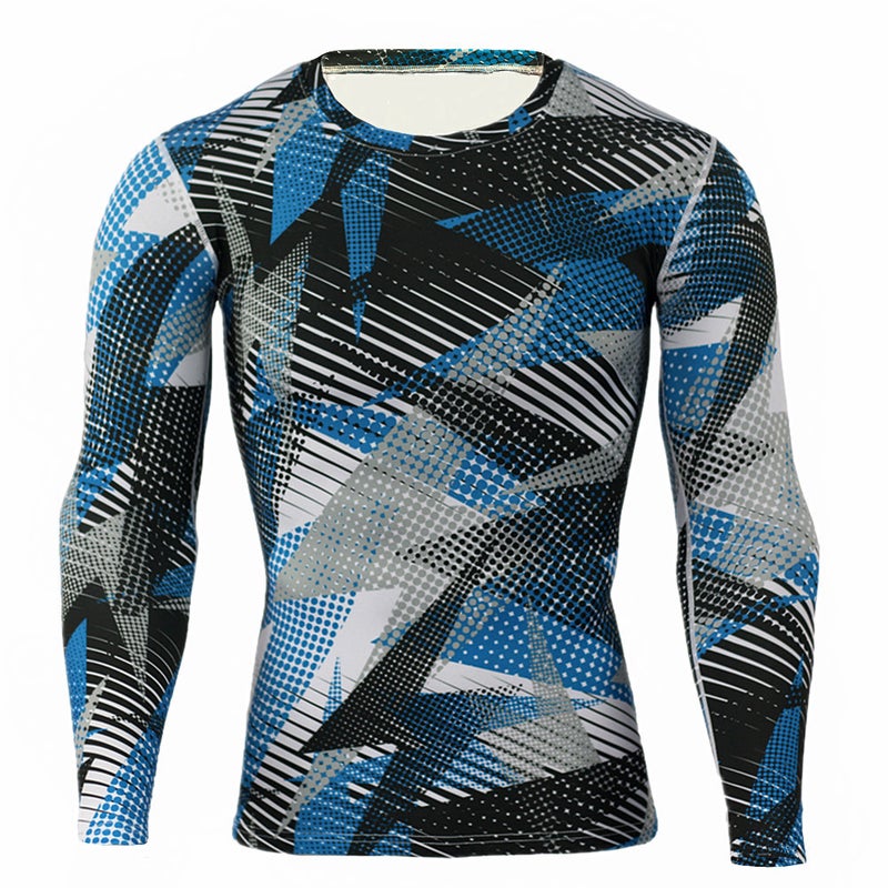 Men'S Breathable Quick-Drying T-Shirt Top 3D Printed Camouflage Long-Sleeved T-Shirt Casual Riding Camouflage Plus Size - Image 3
