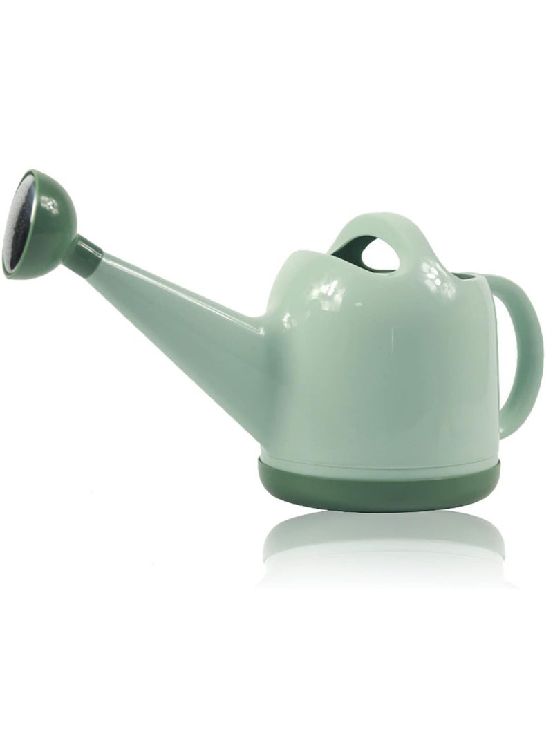 SOLARAE Watering Can with Sprinkler Head, 1 Gallon Plant Watering Can Long Stem Spout for House Indoor Plant Outdoor Flower Decorative Modern Garden Pot (Light Green) - Image 1