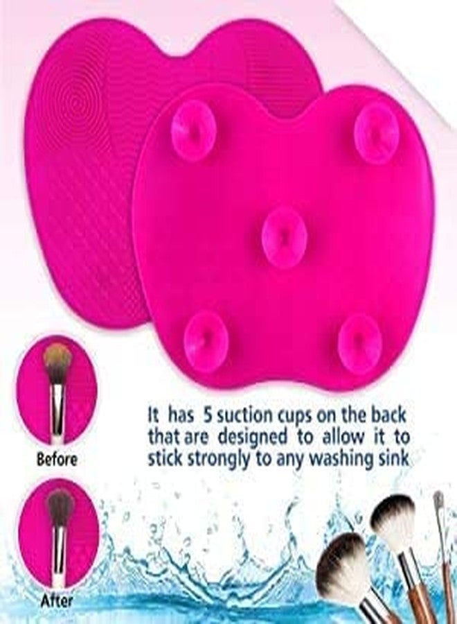 Sunshine Enterprise Silicone Spa Express Makeup Brush Cleaning Mat Makeup Brush Cleaner, Cosmetic Spa Brush Cleaning Mat Portable Washing Tool Scrubber with Suction Cup (Multicolor) - Image 3