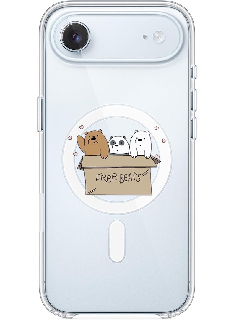 Theodor Magnetic Case for Apple iPhone 17 Air Compatible with MagSafe Wireless Charging, Shockproof Phone Bumper Cover - We are bears - Image 1