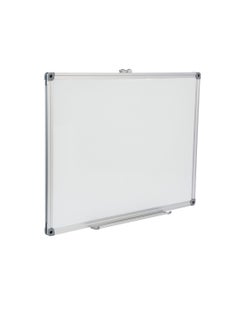 Maxi Maxi Single Sided Magnetic Whiteboard / Dry Erase Board 45X60 cms With Aluminium Framed, White, 4560  - Image 1
