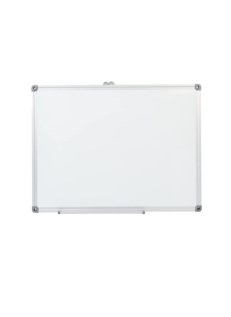 Maxi Maxi Single Sided Magnetic Whiteboard / Dry Erase Board 45X60 cms With Aluminium Framed, White, 4560  - Image 2