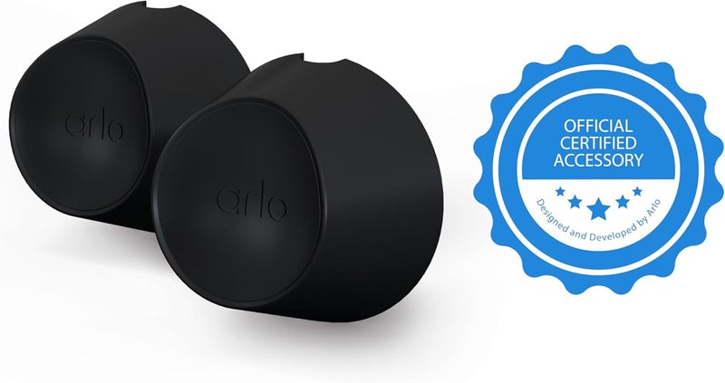 Arlo Magnetic Wall Mounts - Arlo Certified Accessory - Set of 2, Indoor or Outdoor Use, Works with Arlo Ultra, Ultra 2, Pro 3, Pro 4 and Pro 3 Floodlight Cameras, Black - VMA5001 - Image 2