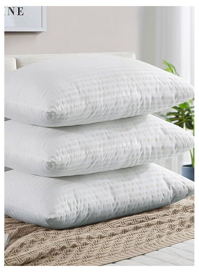 3-Bed Pillow For Sleeping Cotton White 50x75cm  - Image 1