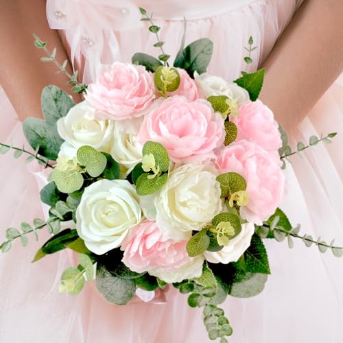 AUMVEYI 40 Pcs 4 Kinds Artificial Eucalyptus Leaves Stems Bulk, Fake Eucalyptus Greenery Picks, Mixed Faux Green Stems Leaves Decoration for Wedding Vase Bouquet Floral Arrangement - Image 4