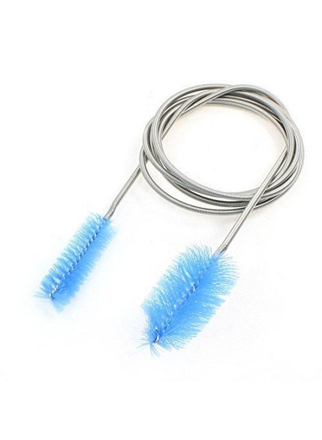 Yueton yueton Aquarium Water Filter Pipe Air Tube Hose Stainless Steel Cleaning Brush Flexible Double Ended Hose Brush(61inch) - Image 1