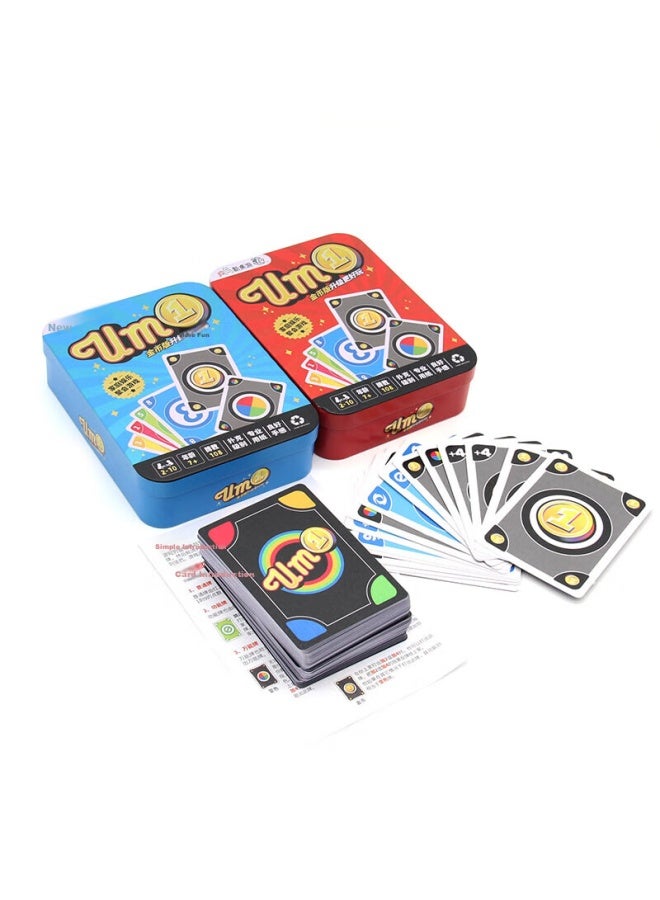 Murcia Umo No Brand Iron Box Playing Cards, Thickened Coated Paper, Wushino Brand Tabletop Card Game, Multiplayer Entertainment Game For Family Gatherings - Image 5