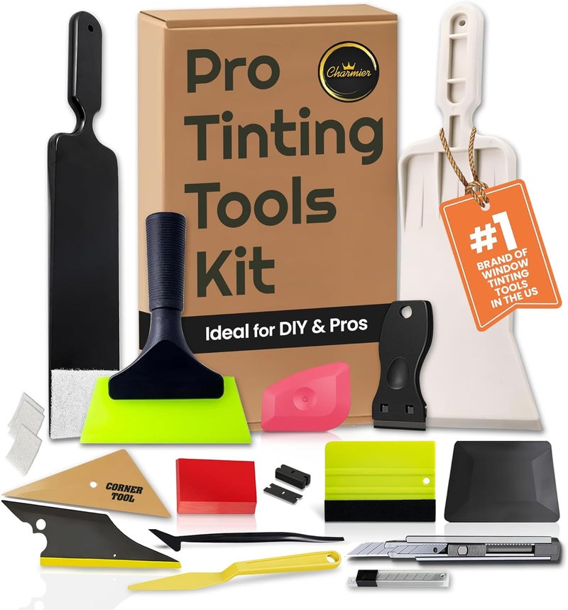 Charmier Pro Window Tinting Tools Kit - Complete Car Tinting Set - Image 1