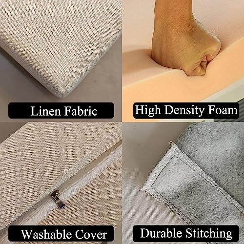 SAMTY Bed Filler for headboard Space Queen Gap Filler Bolster Pillow Stopper for Sofa Crack Filler Between Headboard and Mattress 59x4x4 Inch - Image 4