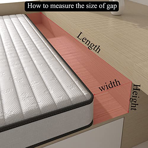 SAMTY Bed Filler for headboard Space Queen Gap Filler Bolster Pillow Stopper for Sofa Crack Filler Between Headboard and Mattress 59x4x4 Inch - Image 3