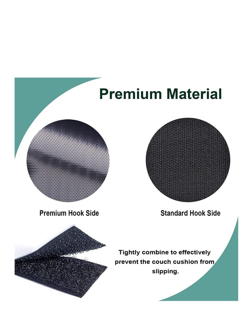 Couch Cushion Non Slip Pads to Keep Cushions from Sliding Hook and Loop Tape with Adhesive for Smooth Surfaces 2m Long 11cm Wide - Image 5