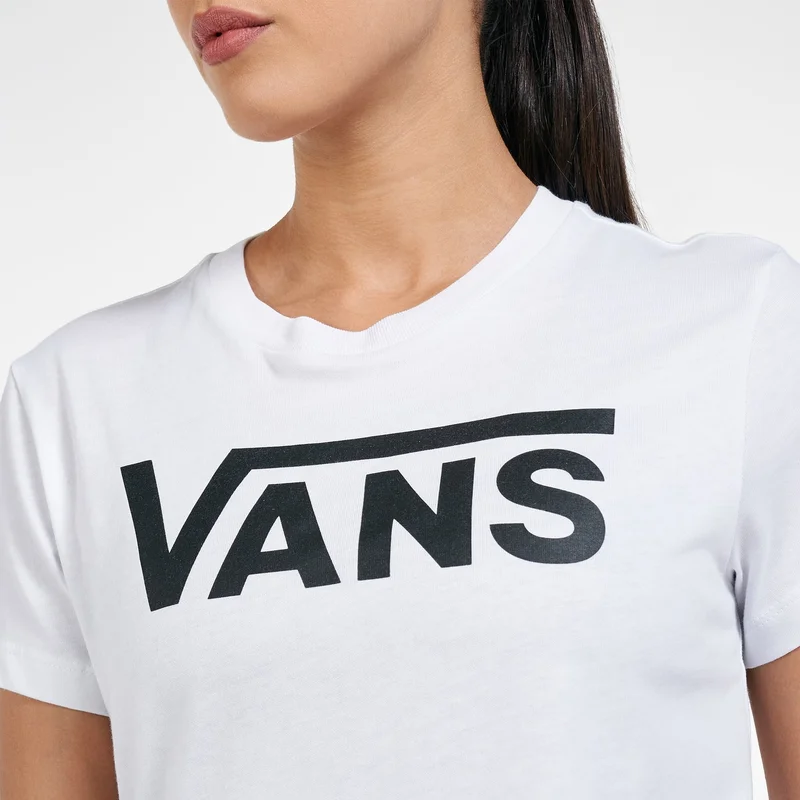 Vans White Women's Flying V Crew T-Shirt for Women | Best Price UAE