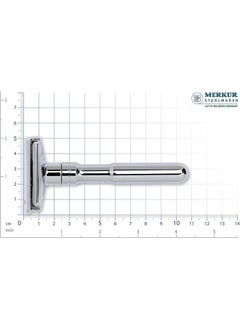 Merkur FUTUR 701 Adjustable Double Edge Safety Razor - Bright Chrome | Adjustable Razor With Dial | Made in Germany | Plastic-Free | Snap-On Cap Design | Straight Bar  - Image 5