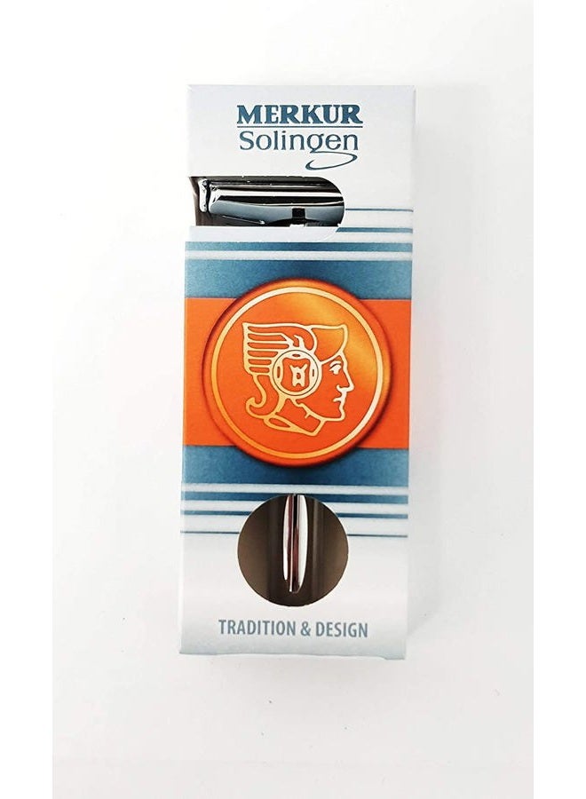 Merkur FUTUR 701 Adjustable Double Edge Safety Razor - Bright Chrome | Adjustable Razor With Dial | Made in Germany | Plastic-Free | Snap-On Cap Design | Straight Bar - Image 3