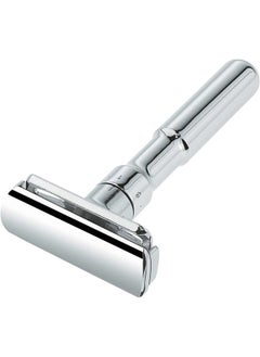 Merkur FUTUR 701 Adjustable Double Edge Safety Razor - Bright Chrome | Adjustable Razor With Dial | Made in Germany | Plastic-Free | Snap-On Cap Design | Straight Bar  - Image 1