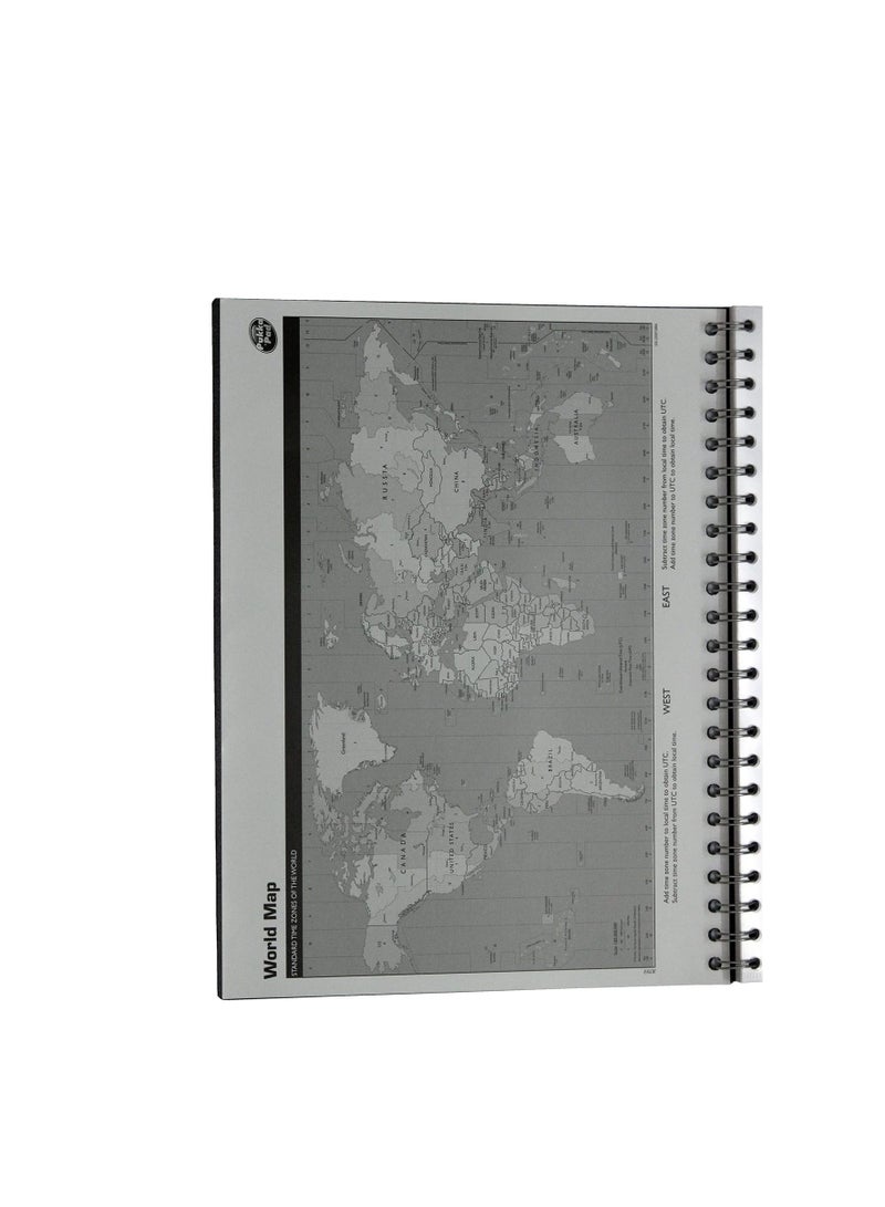 Pukka Pad Pukka Pad A4+ Spiral Bound Meeting Pad Notebook Single Line Diary 160 Pages, Ruled, 90gsm, 7mm Line, Perforated Page, Polyprop Cover, Elastic Closure, 9 Pocket Business Card Holder, A4 Storage Pocket - Image 5