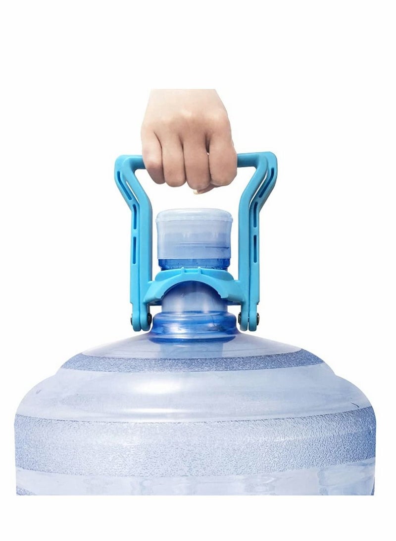 Excefore Water Bottle Carrier Lifter, 2 Pcs Multifunctional Advanced Ergonomic 5 Gallon Water Bottle Handle, 5 Gallon Advanced Ergonomic Drinking Water Bottle Handle Anti-Slip Easy to Carry (Blue) - Image 3
