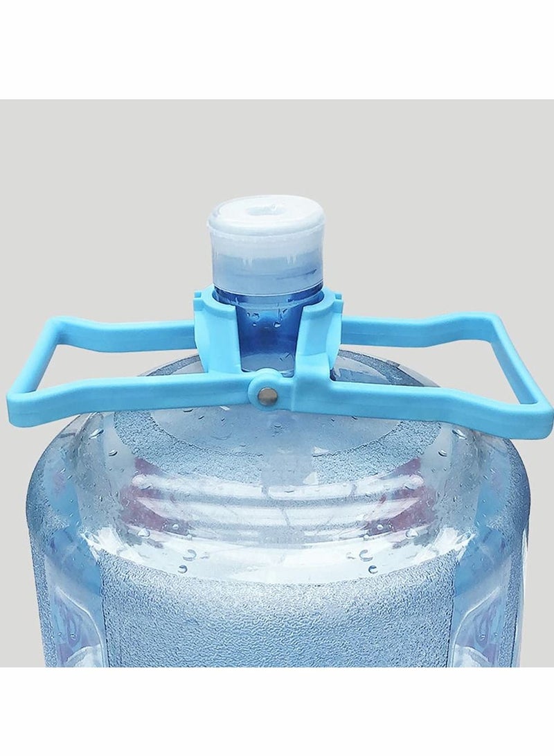 Excefore Water Bottle Carrier Lifter, 2 Pcs Multifunctional Advanced Ergonomic 5 Gallon Water Bottle Handle, 5 Gallon Advanced Ergonomic Drinking Water Bottle Handle Anti-Slip Easy to Carry (Blue) - Image 2
