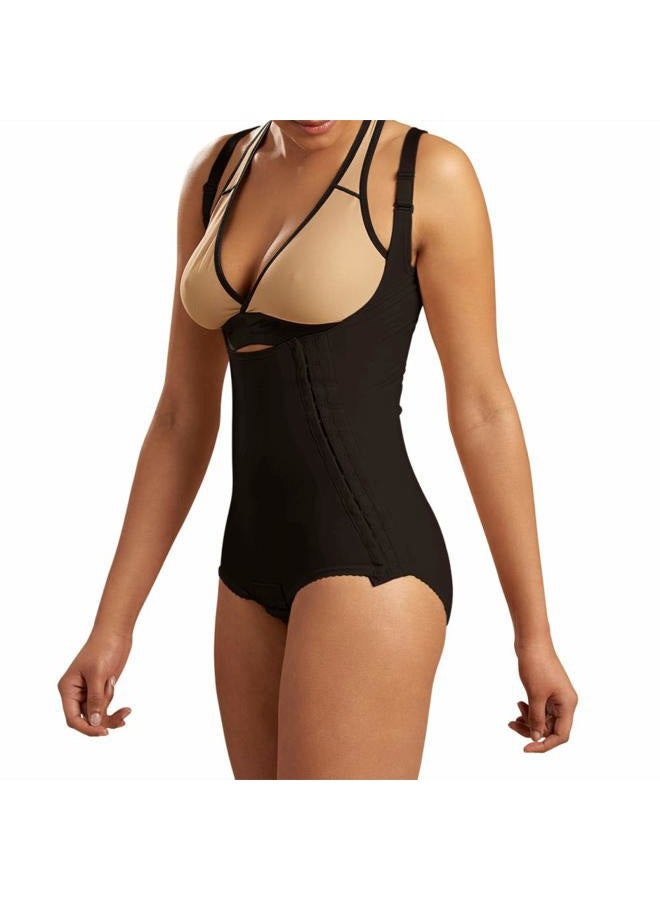 MARENA SFBHA Recovery Panty-Length Post-surgical Compression Girdle, High-Back - Adjustable Bikini Length - Medium, Black - Image 1