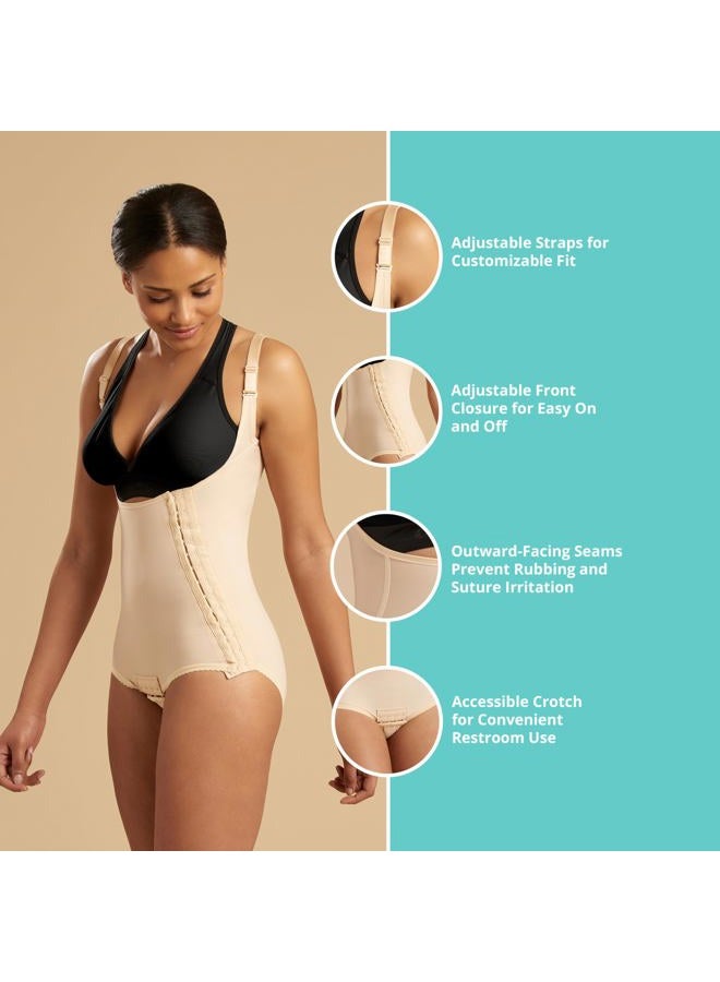 MARENA SFBHA Recovery Panty-Length Post-surgical Compression Girdle, High-Back - Adjustable Bikini Length - Medium, Black - Image 3