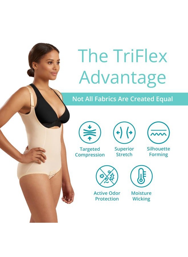 MARENA SFBHA Recovery Panty-Length Post-surgical Compression Girdle, High-Back - Adjustable Bikini Length - Medium, Black - Image 2