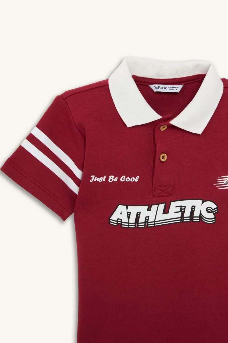 DeFacto Baby Boy Oversize Short Sleeve Polo T-Shirt