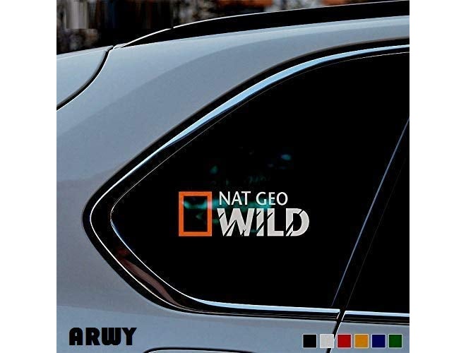 ROONIR® car Sticker car Stickers Exterior NAT Geo Wild National Geographic Car Stickers Exterior Decorative Sporty Vinyl Decal Sticker for Sides Hoods Bumper Bonnet Rear - Image 2