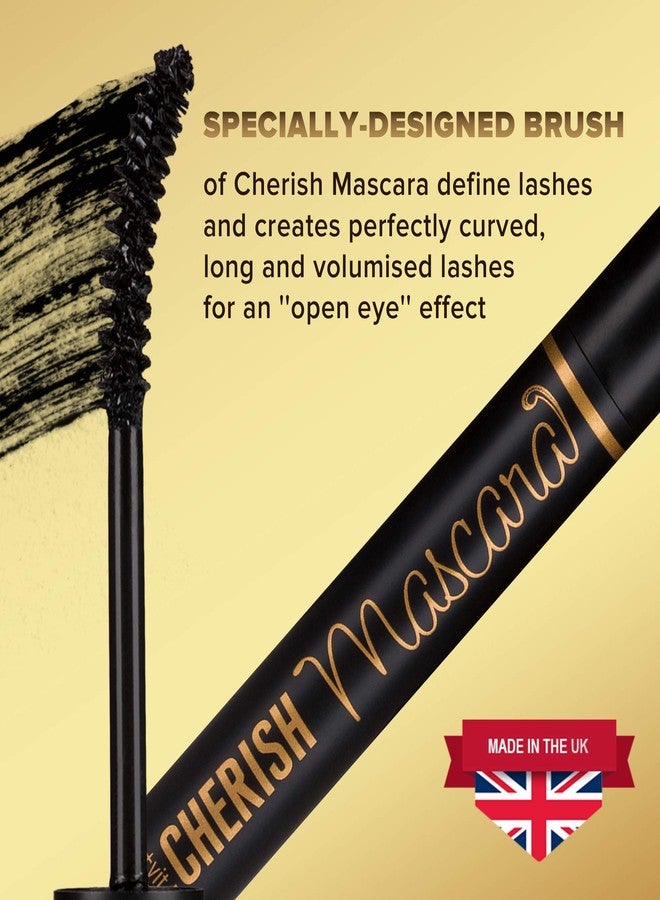 Cherisher Lengtening Hypoallergenic Cherish Mascara With Vitamin E | Premium Deep Black Color Gluten Free Volumizing Eye Mascara With Vitamins Makes Perfect Natural Bold Eyelashes And Care Your Sensitive Eyes - Image 4