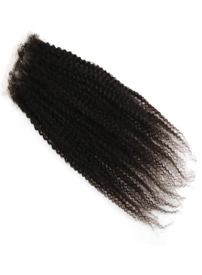 زجزاج هير وصلة شعر متعرجة أفرو مجعدة 5x5 عالية الدقة من الدانتيل، خط شعر مجعد مسبقًا مع شعر صغير مجعد، وصلة شعر 4B 4C، وصلة شعر بشري عالية الدقة من الدانتيل الشفاف (16 بوصة، أفرو مجعد) - Image 5