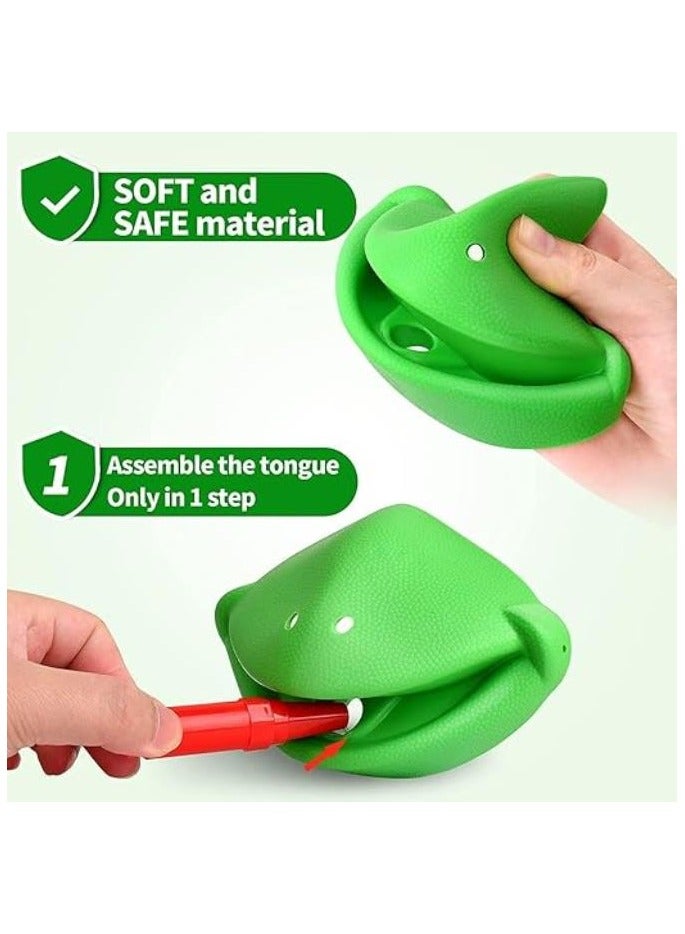 Betaoby Frog Tongue Game, 4 Pack Frog Tongue Mask Game, Catch Bugs Game with Card, Frog Toy Tongues Out Game, Kids Board Games, Multiplayer Party Game, Family Board Games for Kids Ages 4-12 - Image 5