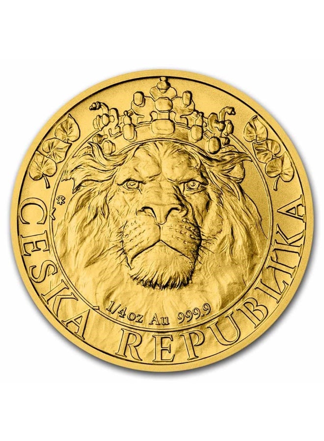 Czech Mint Niue Island Czech Lion 2022 Gold 1/4 oz coin 9999 Carat - Image 1