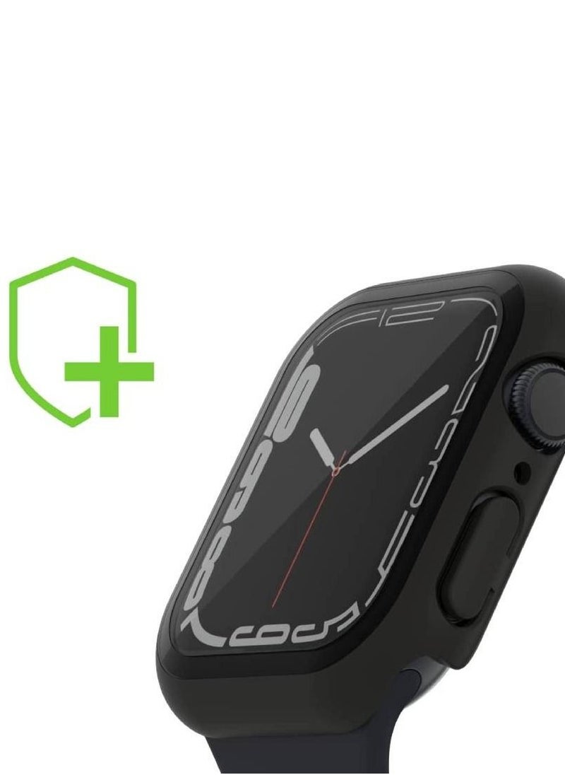 Generic - Soft Silicone Protector Case For Apple Watch Series 7 41mm Black - Image 1